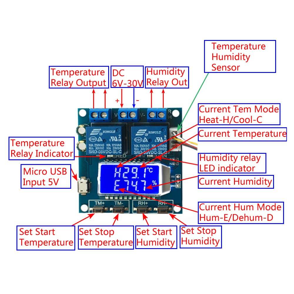 	 XY-TR01 Temperature Humidity Controller
